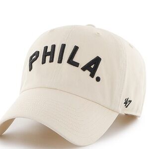 philadelphia phillies cooperstown script '47 clean up OSF/ natural hat